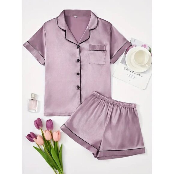 Other - Lavender Satin Pajama Set - Size 4